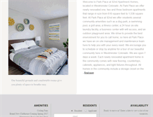 Tablet Screenshot of parkplaceat92nd.com